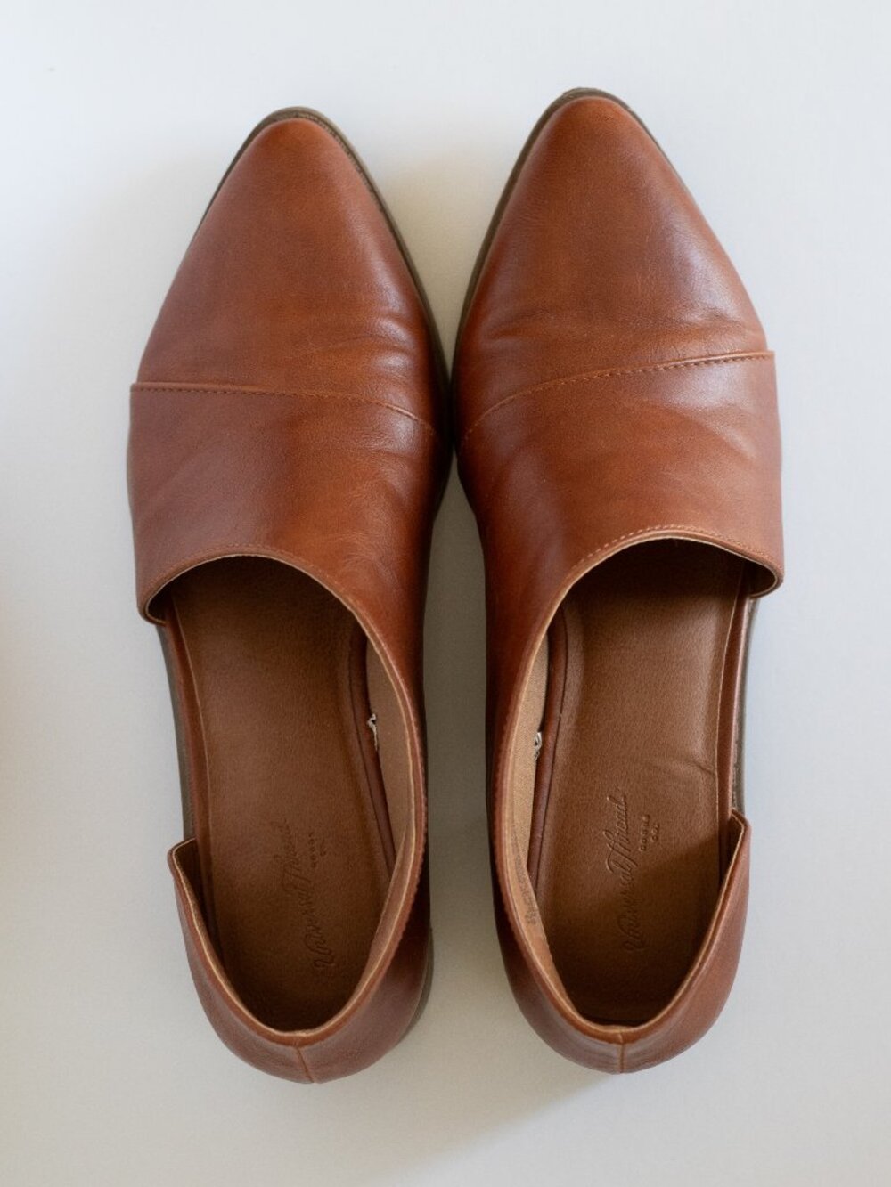 Universal Thread Brown Cutout D’Orsay Pointed Toe Flats Size 7.5